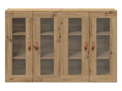 Aparadores de pared de 2 piezas en Roble Artisan 69,5 x 34 x 90 cm - Madera de ingeniería