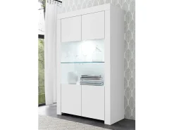Aparador/Vitrina CAPRI blanco