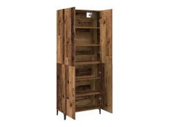 Armario alto 2 piezas Madera antigua 69,5 x 34 x 180 cm