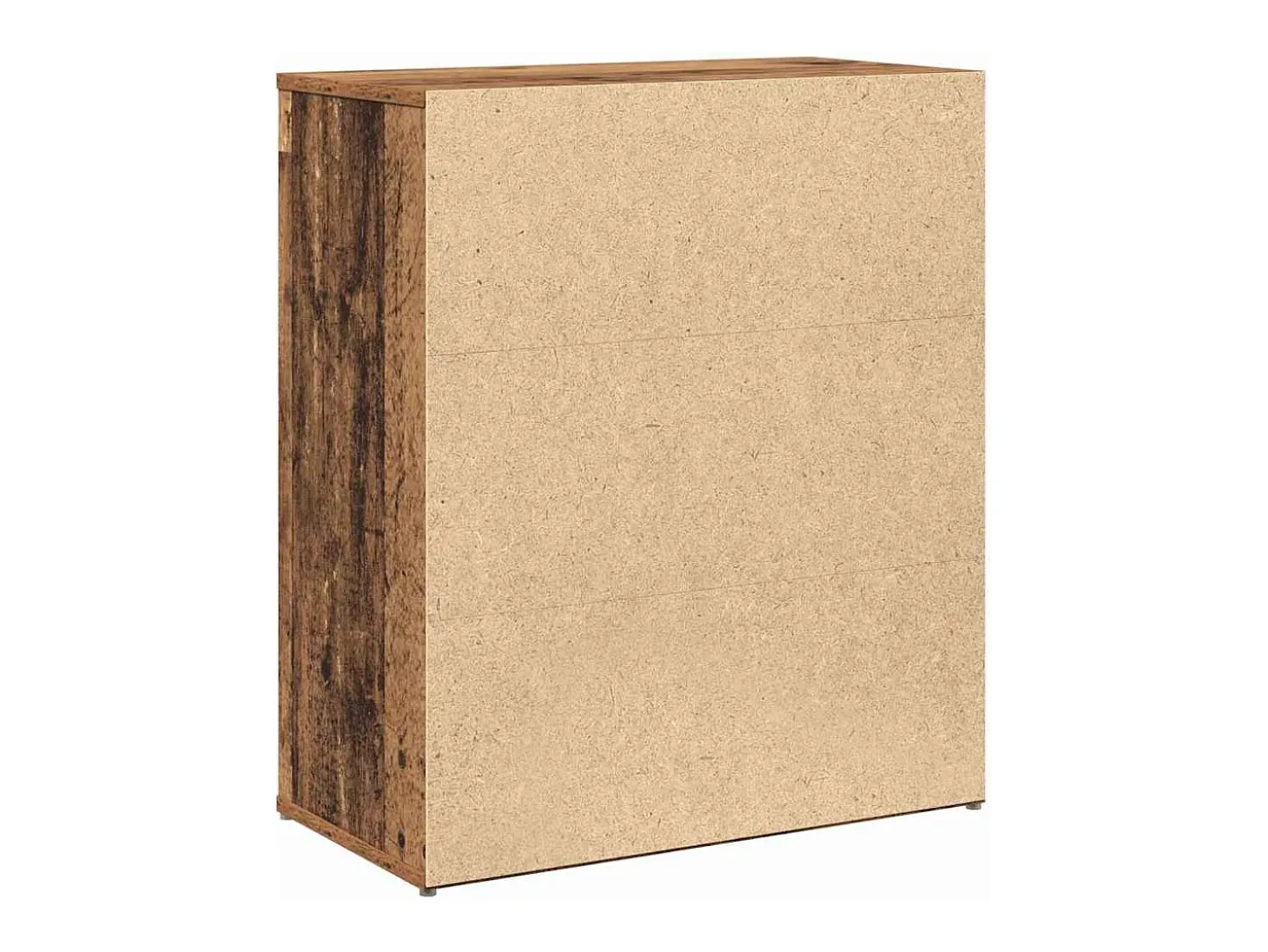 Armario alto con estante con almacenaje con puerta 2 uds Madera antigua 60 x 31 x 70 cm