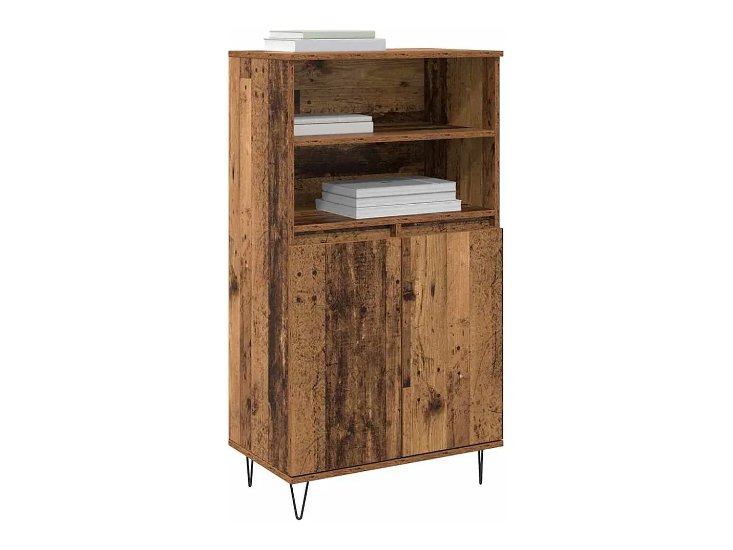 Armario alto marrón 60 x 36 x 110 cm Madera de ingeniería