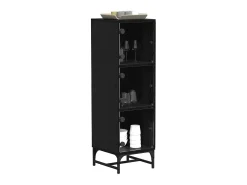 Armario alto Roble Negro 35 x 37 x 117 cm Madera de ingeniería