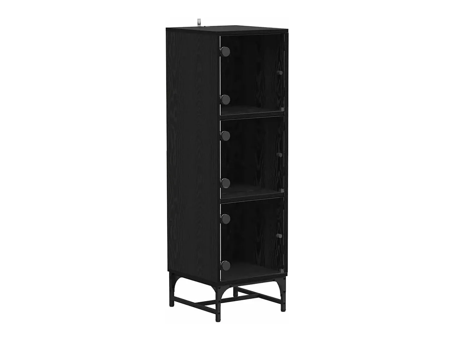 Armario alto Roble Negro 35 x 37 x 117 cm Madera de ingeniería