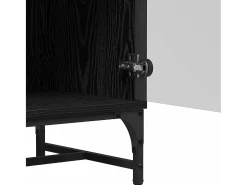 Armario alto Roble Negro 35 x 37 x 117 cm Madera de ingeniería