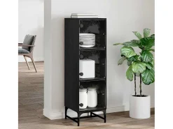 Armario alto Roble Negro 35 x 37 x 117 cm Madera de ingeniería