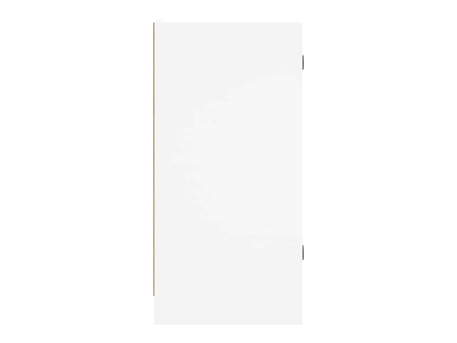 Armario auxiliar con puertas de vidrio blanco 35x37x75,5 cm