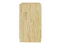Armario auxiliar de madera maciza de pino 60x36x65 cm