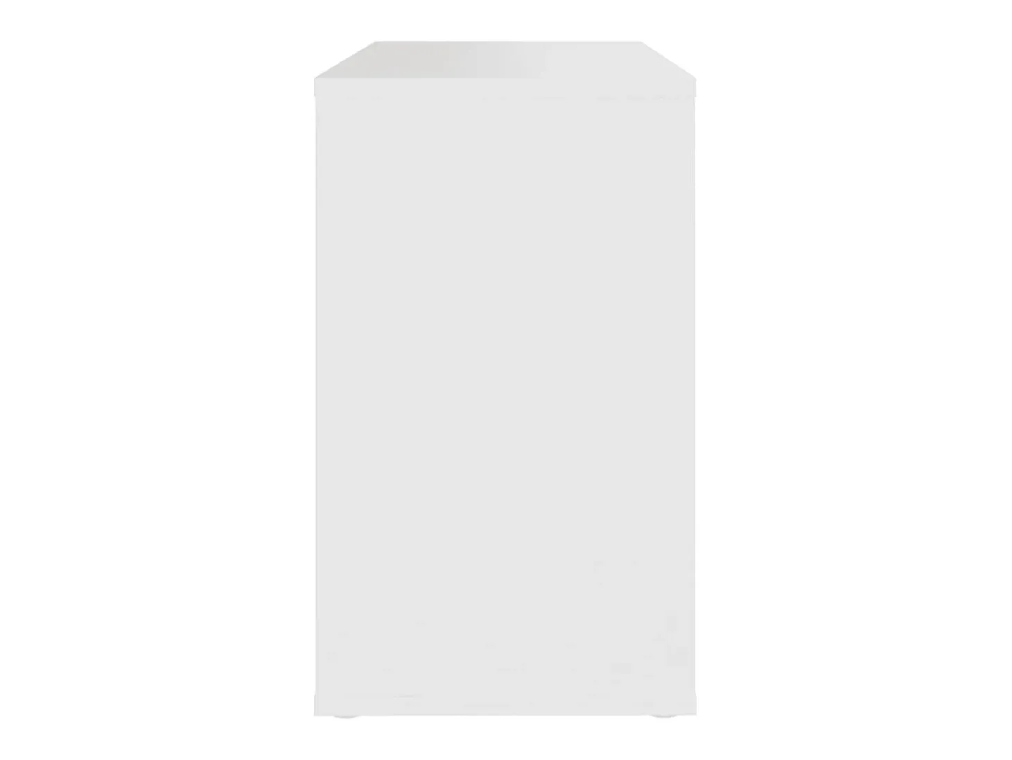 Armario auxiliar de madera contrachapada blanco 60x30x50 cm