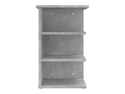 Armario auxiliar madera contrachapada gris hormigón 35x35x55 cm