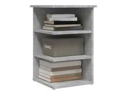Armario auxiliar madera contrachapada gris hormigón 35x35x55 cm
