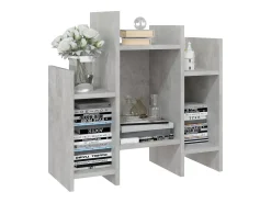 Armario auxiliar madera contrachapada gris hormigón 60x26x60 cm