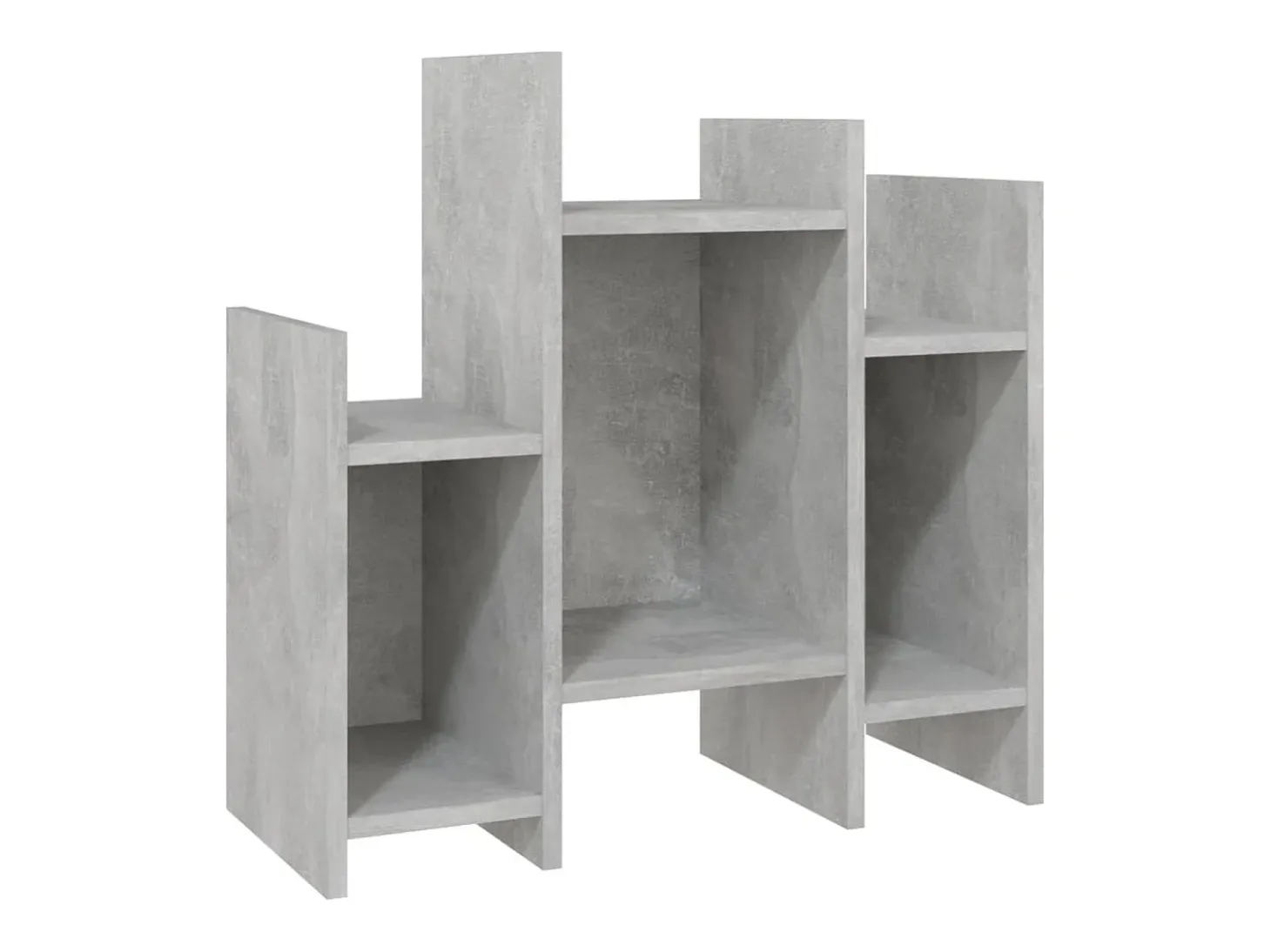 Armario auxiliar madera contrachapada gris hormigón 60x26x60 cm