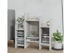 Armario auxiliar madera contrachapada gris hormigón 60x26x60 cm