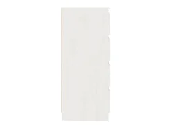 Armario auxiliar madera maciza de pino blanco 60x36x84 cm