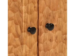 Armario auxiliar madera maciza de acacia 60x33x75 cm