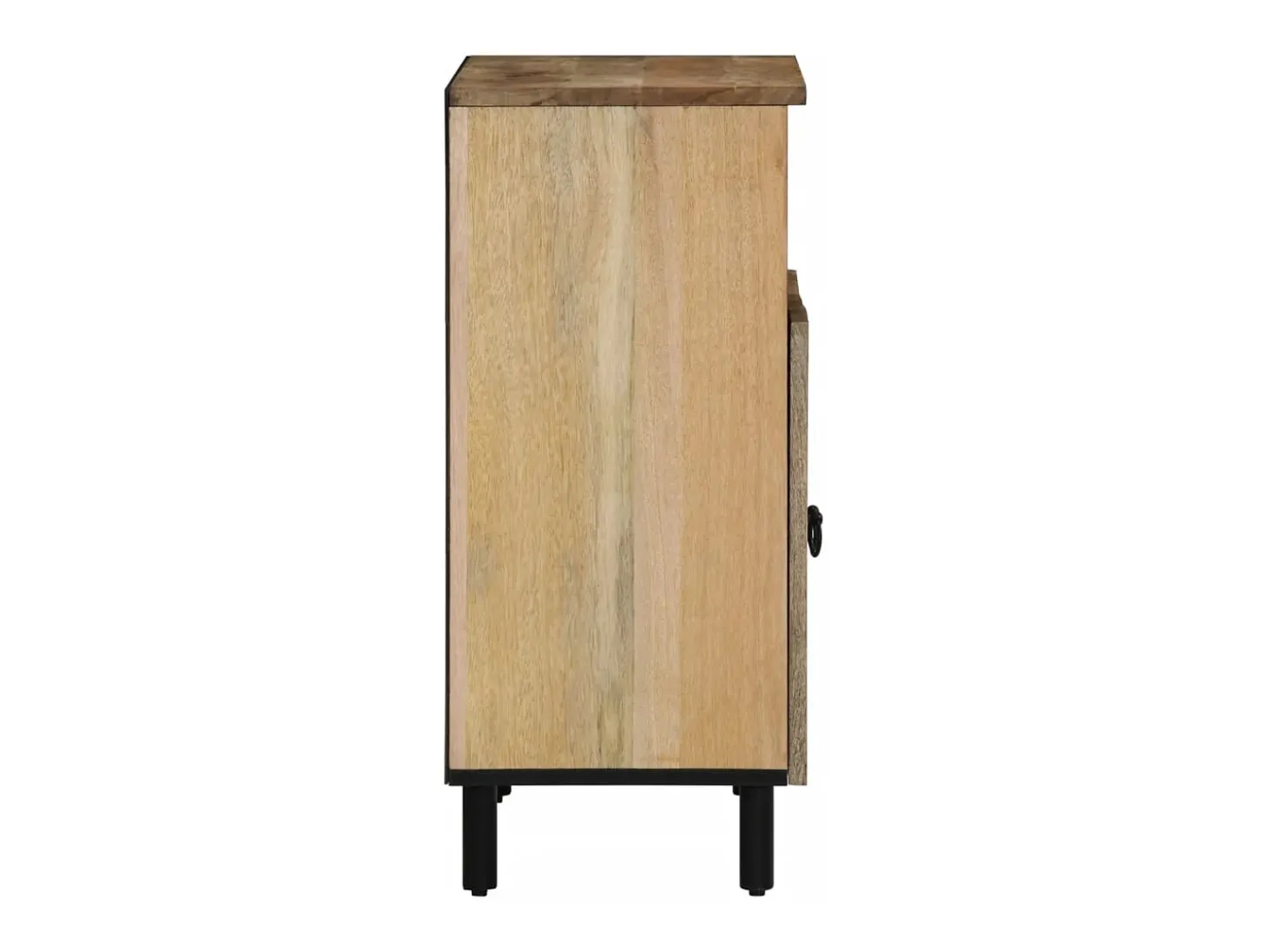 Armario auxiliar madera maciza de mango 60x33x75 cm