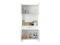 Armario Cocina Aparador 4P 1C Blanco 80x180 cm