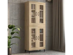 Armario colgante de pared roble Sonoma 69,5x34x90 cm