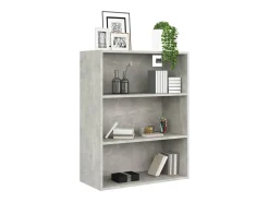 Armario colgante de pared gris hormigón 69,5x32,5x90 cm