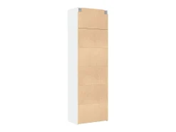 Armario de almacenaje blanco 70x42,5x225 cm madera de ingeniería