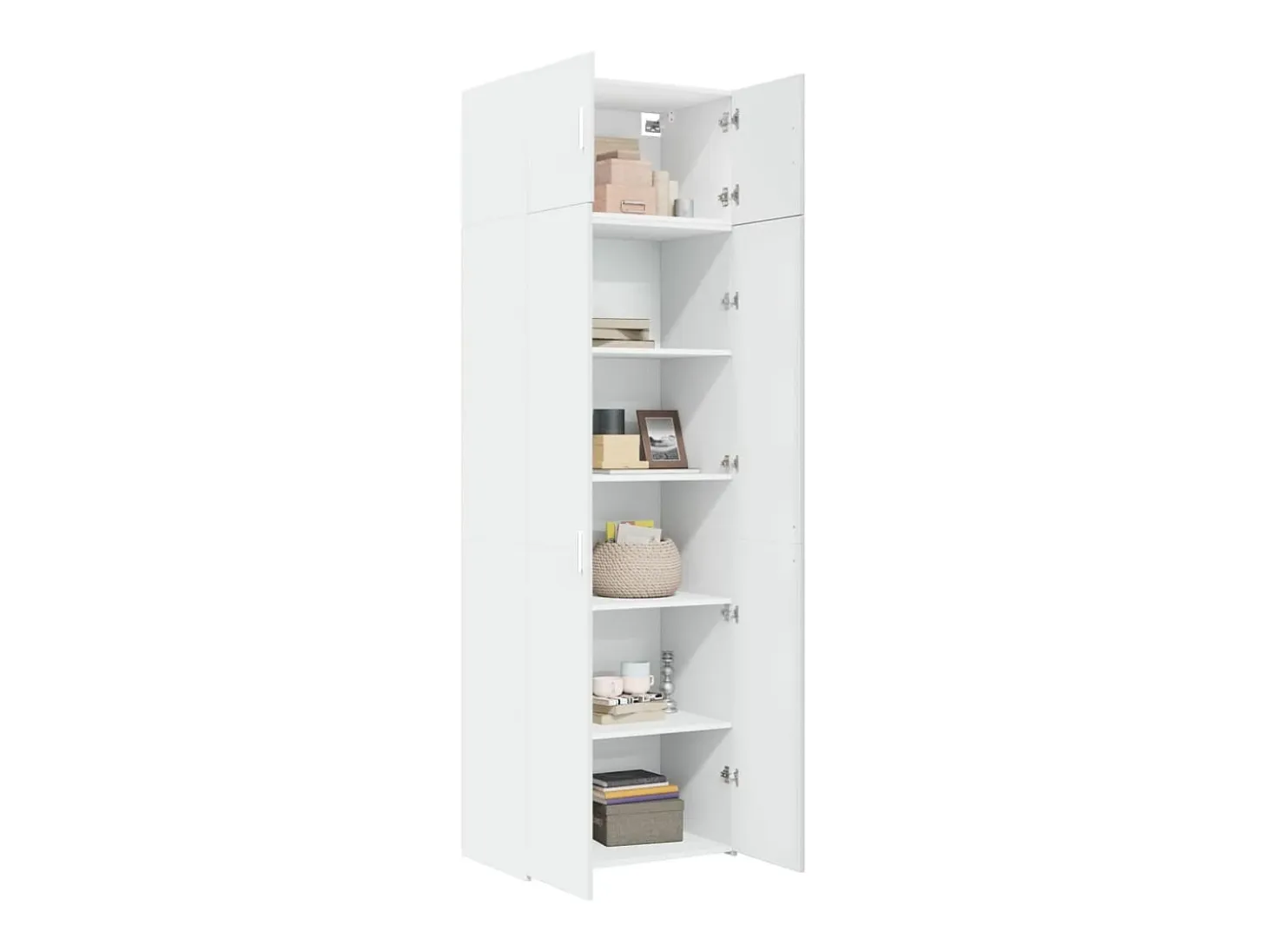 Armario de almacenaje blanco 70x42,5x225 cm madera de ingeniería