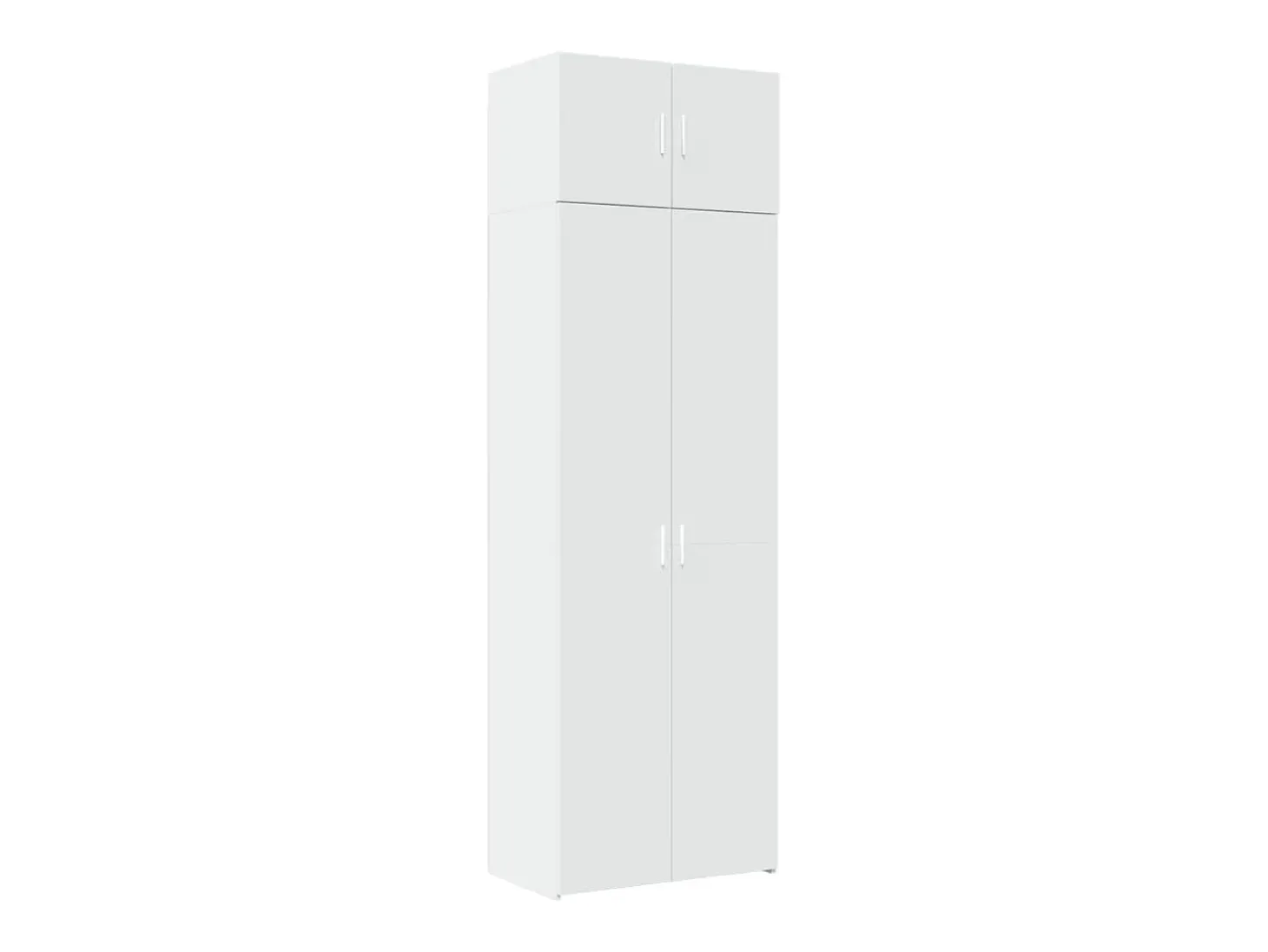 Armario de almacenaje blanco 70x42,5x225 cm madera de ingeniería