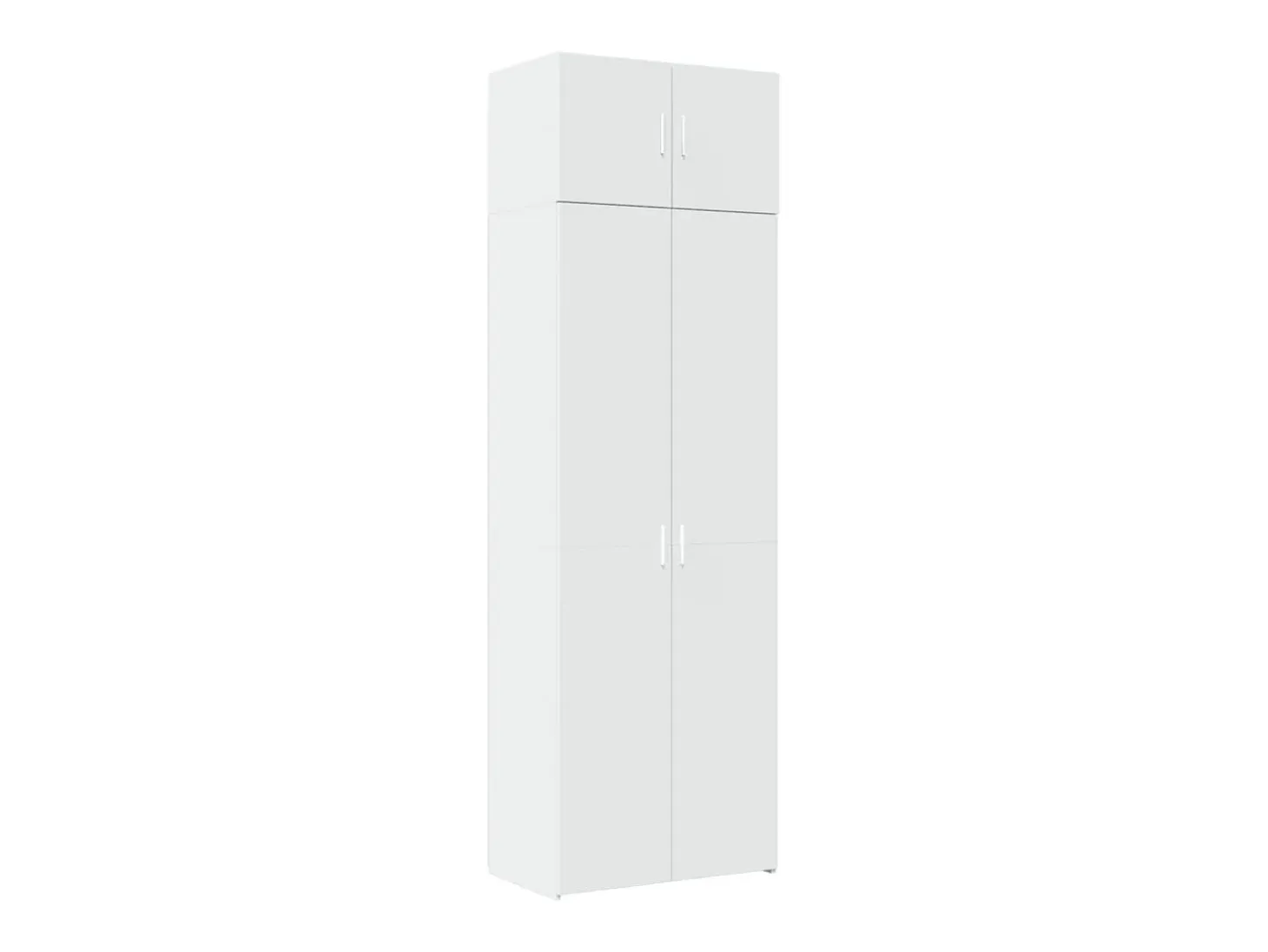 Armario de almacenaje blanco 70x42,5x225 cm madera de ingeniería