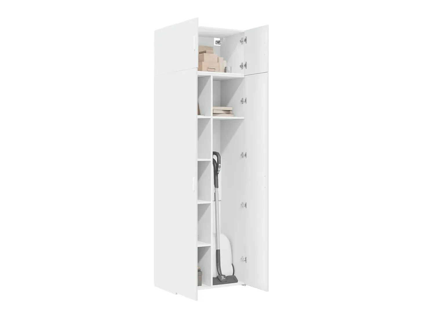 Armario de almacenaje blanco 70x42,5x225 cm madera de ingeniería