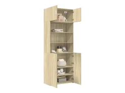 Armario de almacenaje de roble Sonoma 80x42,5x225 cm
