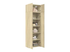 Armario de almacenaje de roble Sonoma 70x42,5x225 cm