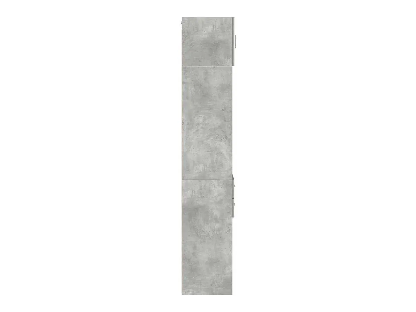 Armario de almacenaje estrecho gris hormigón 30x42,5x225 cm