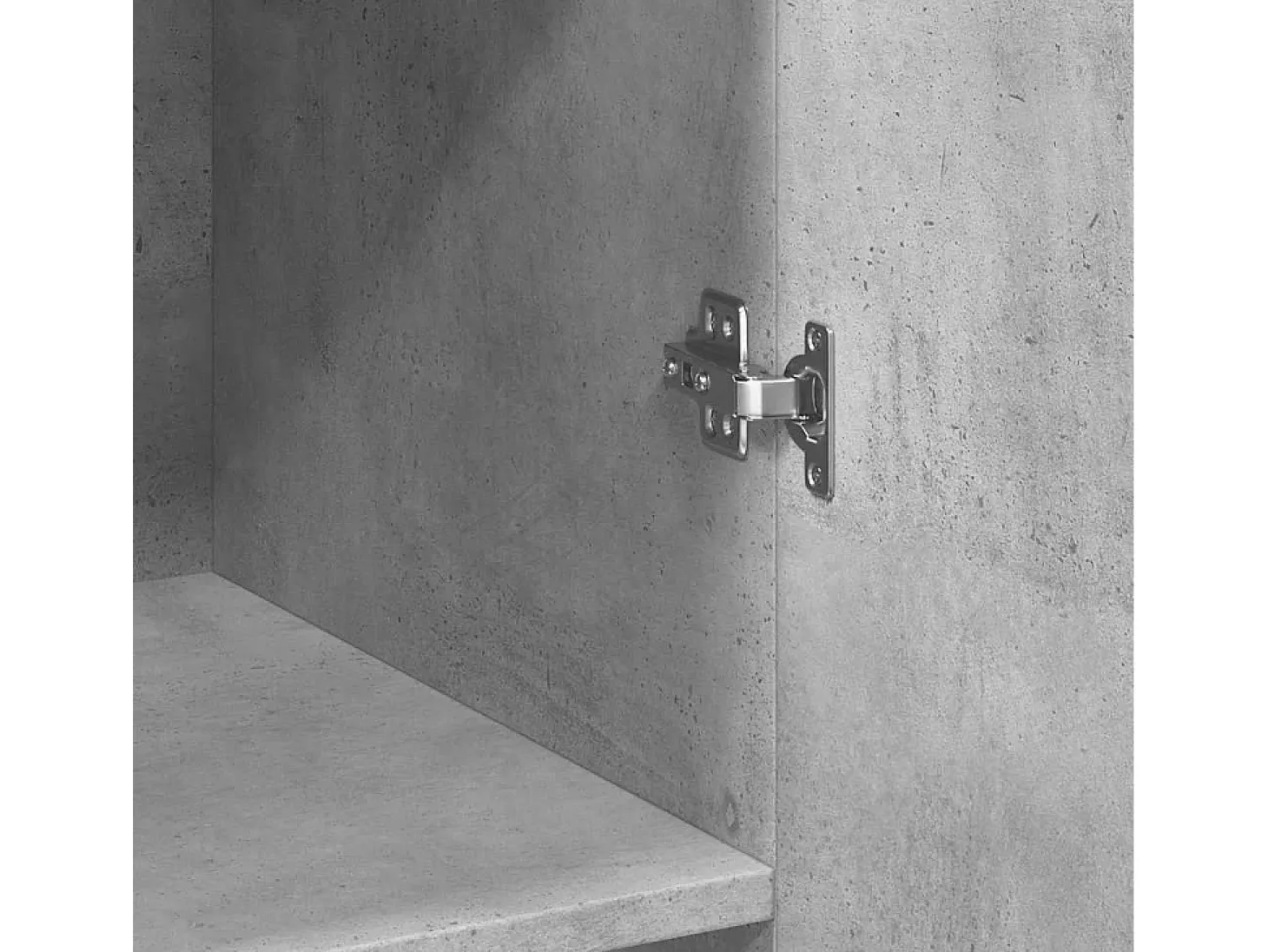 Armario de almacenaje gris hormigón 70x42,5x225cm madera de ingeniería