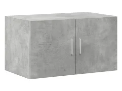 Armario de almacenaje gris hormigón 70x42,5x225cm madera de ingeniería