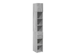 Armario de almacenaje Slim Sonoma gris 30x42,5x225 cm