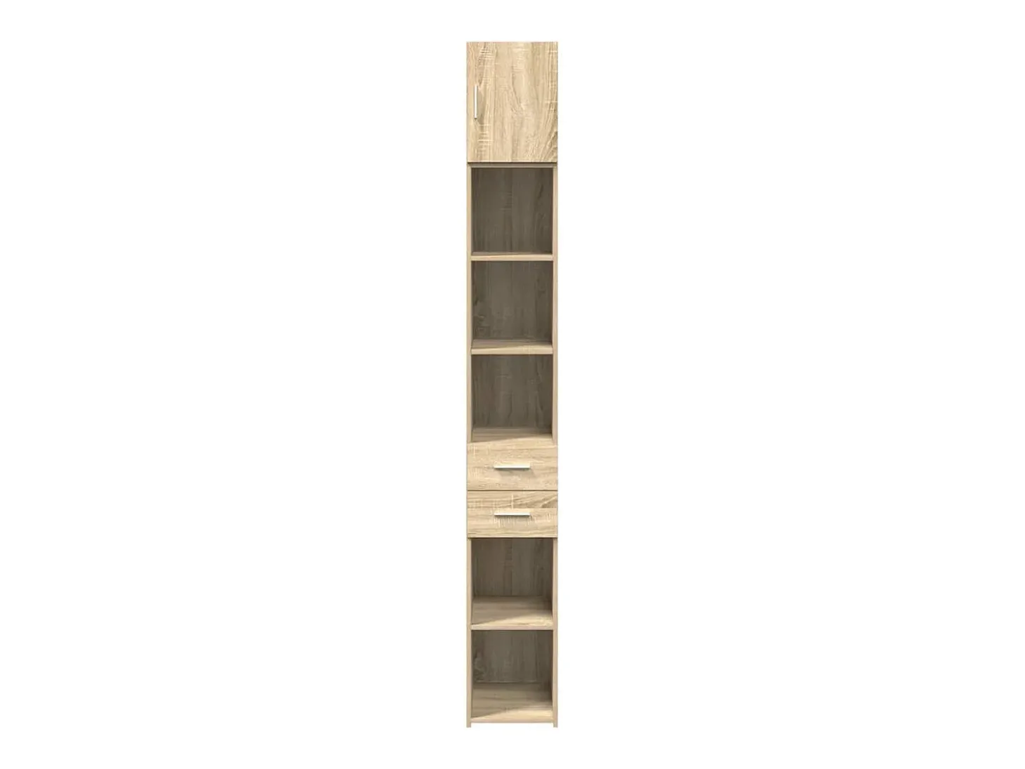 Armario de almacenaje Slim roble Sonoma 30x42,5x225 cm