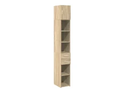 Armario de almacenaje Slim roble Sonoma 30x42,5x225 cm