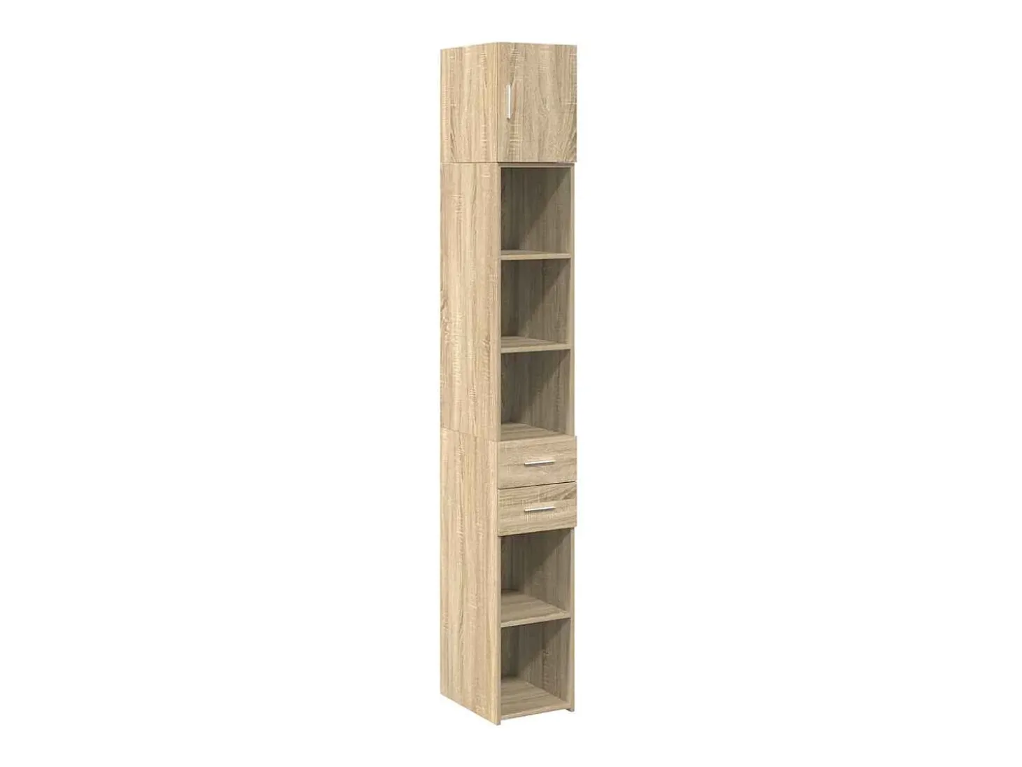 Armario de almacenaje Slim roble Sonoma 30x42,5x225 cm