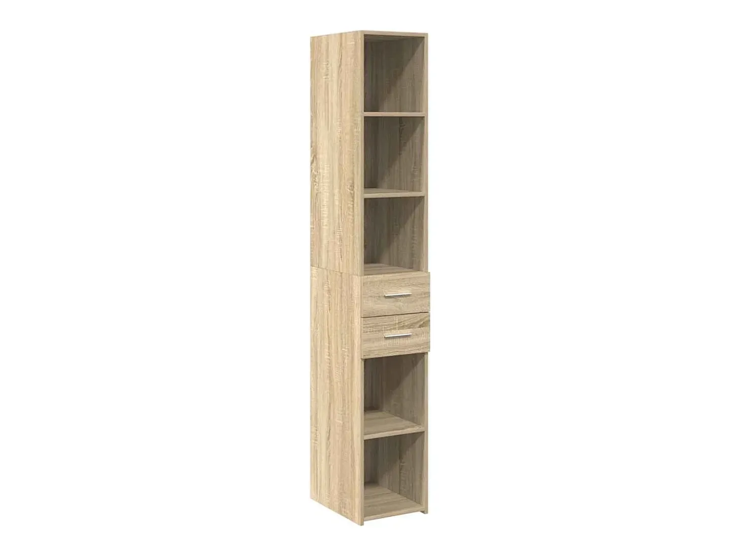 Armario de almacenaje Slim roble Sonoma 30x42,5x225 cm