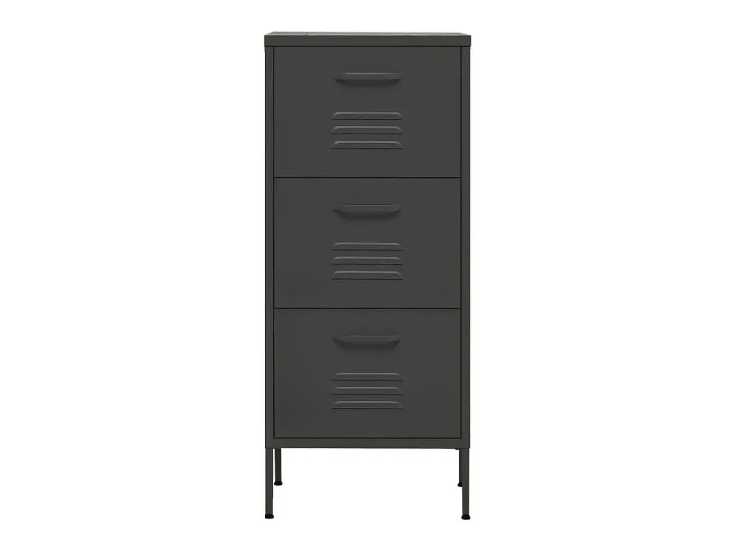 Armario de almacenamiento acero antracita 42,5x35x101,5 cm ES354703
