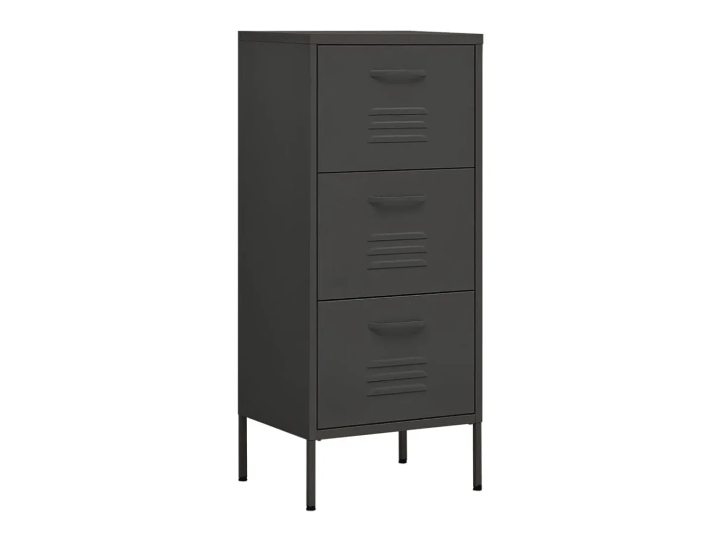 Armario de almacenamiento acero antracita 42,5x35x101,5 cm ES354703
