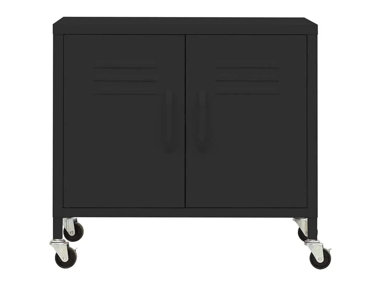 Armario de almacenamiento acero negro 60x35x56cm ES582669