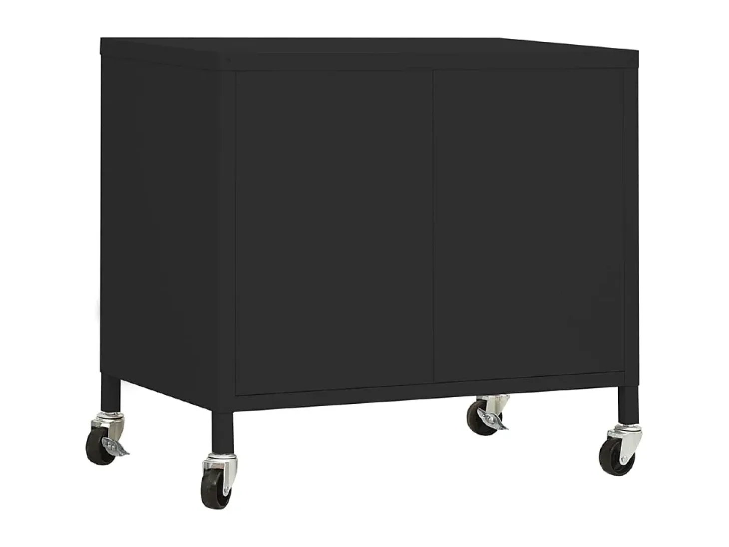 Armario de almacenamiento acero negro 60x35x56cm ES582669