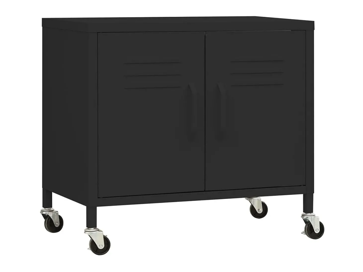 Armario de almacenamiento acero negro 60x35x56cm ES582669