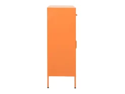 Armario de almacenamiento acero naranja 80x35x101,5 cm ES971519