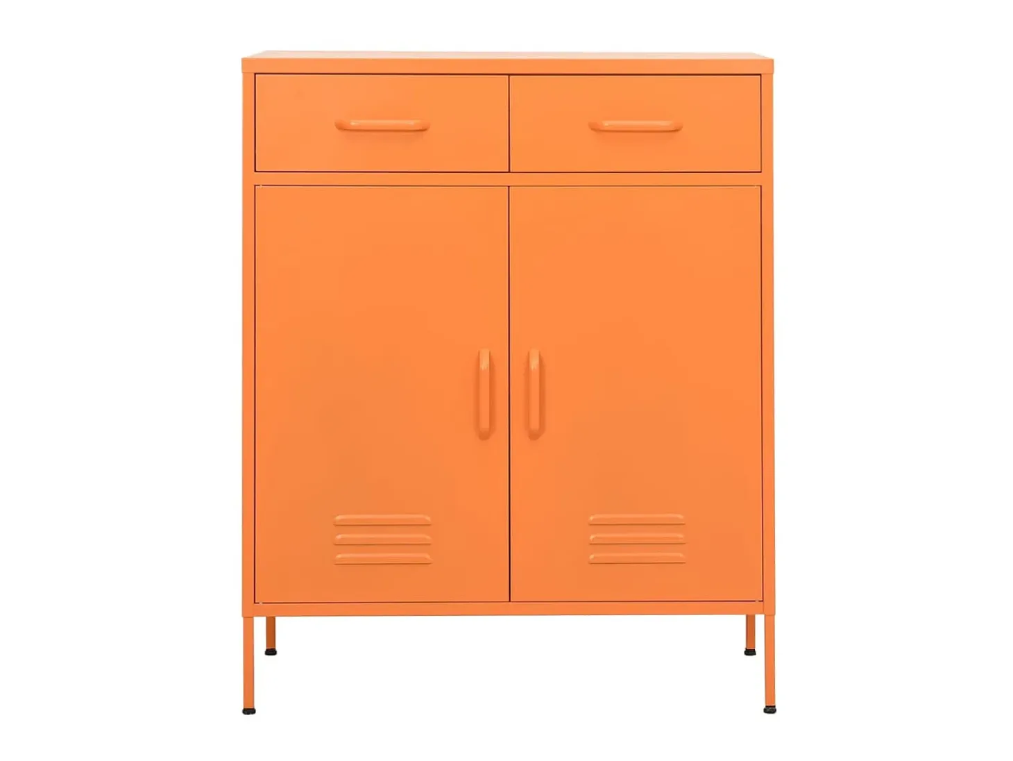 Armario de almacenamiento acero naranja 80x35x101,5 cm ES971519