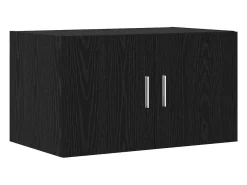 Armario de almacenamiento de roble negro 70x42,5x225 cm Madera de ingeniería