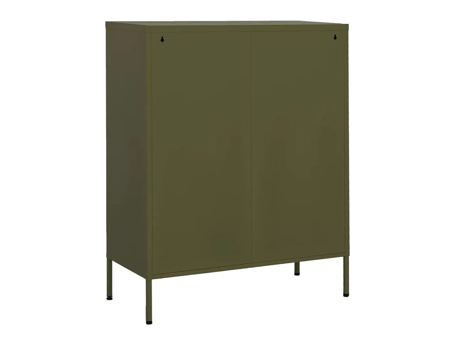 Armario de almacenamiento acero verde oliva 80x35x101,5 cm ES138235
