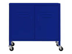 Armario de almacenamiento acero azul marino 60x35x56 cm ES764488