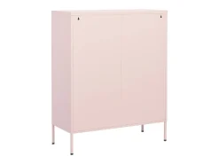 Armario de almacenamiento acero rosa 80x35x101,5 cm ES846188