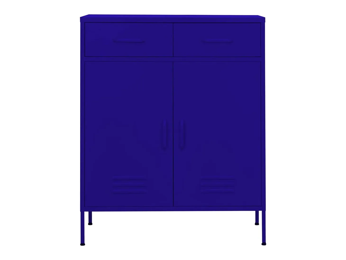 Armario de almacenamiento acero azul marino 80x35x101,5 cm ES483421